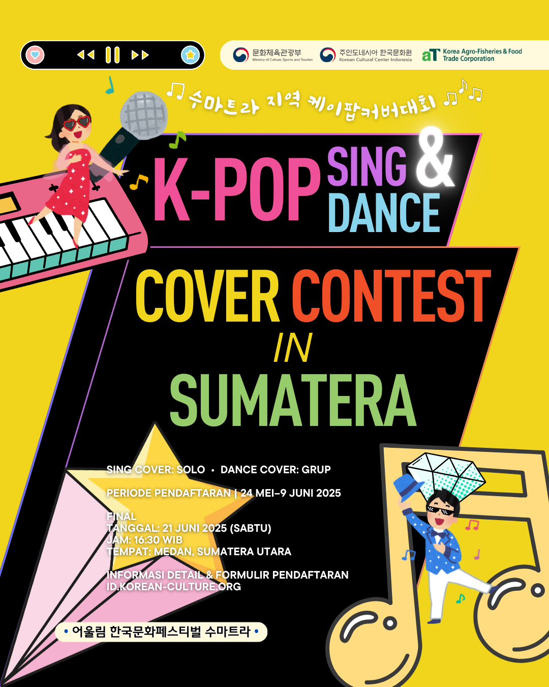 K-Pop Sing & Dance Cover Contest in Sumatera