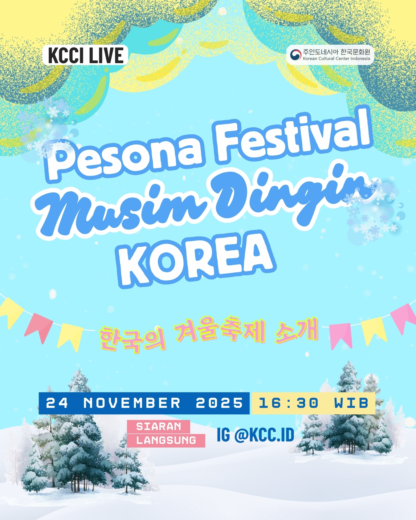 KCCI Live 'Pesona Festival Musim Dingin di Korea'