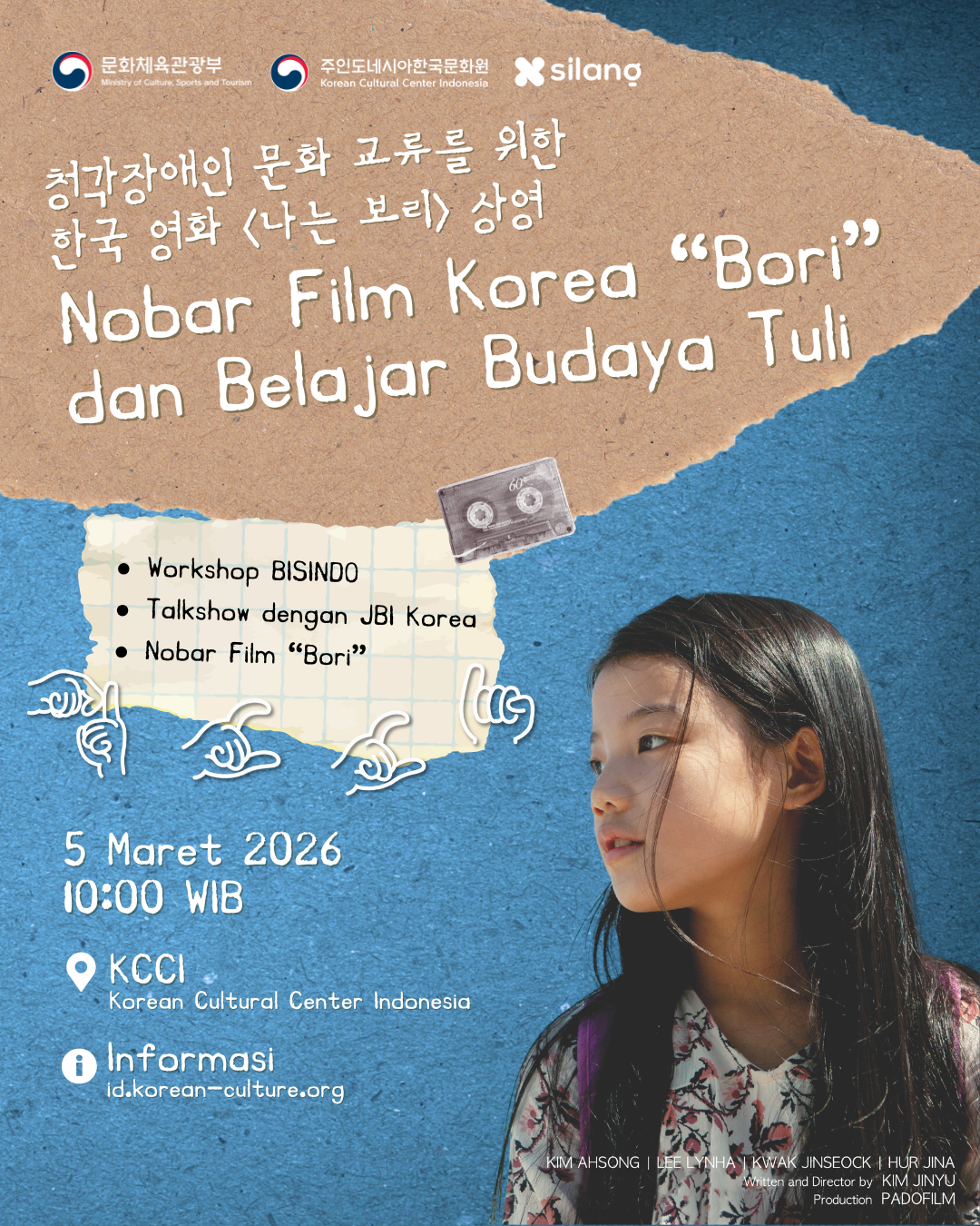Poster Nobar Film Korea "Bori" dan Belajar Budaya Tuli