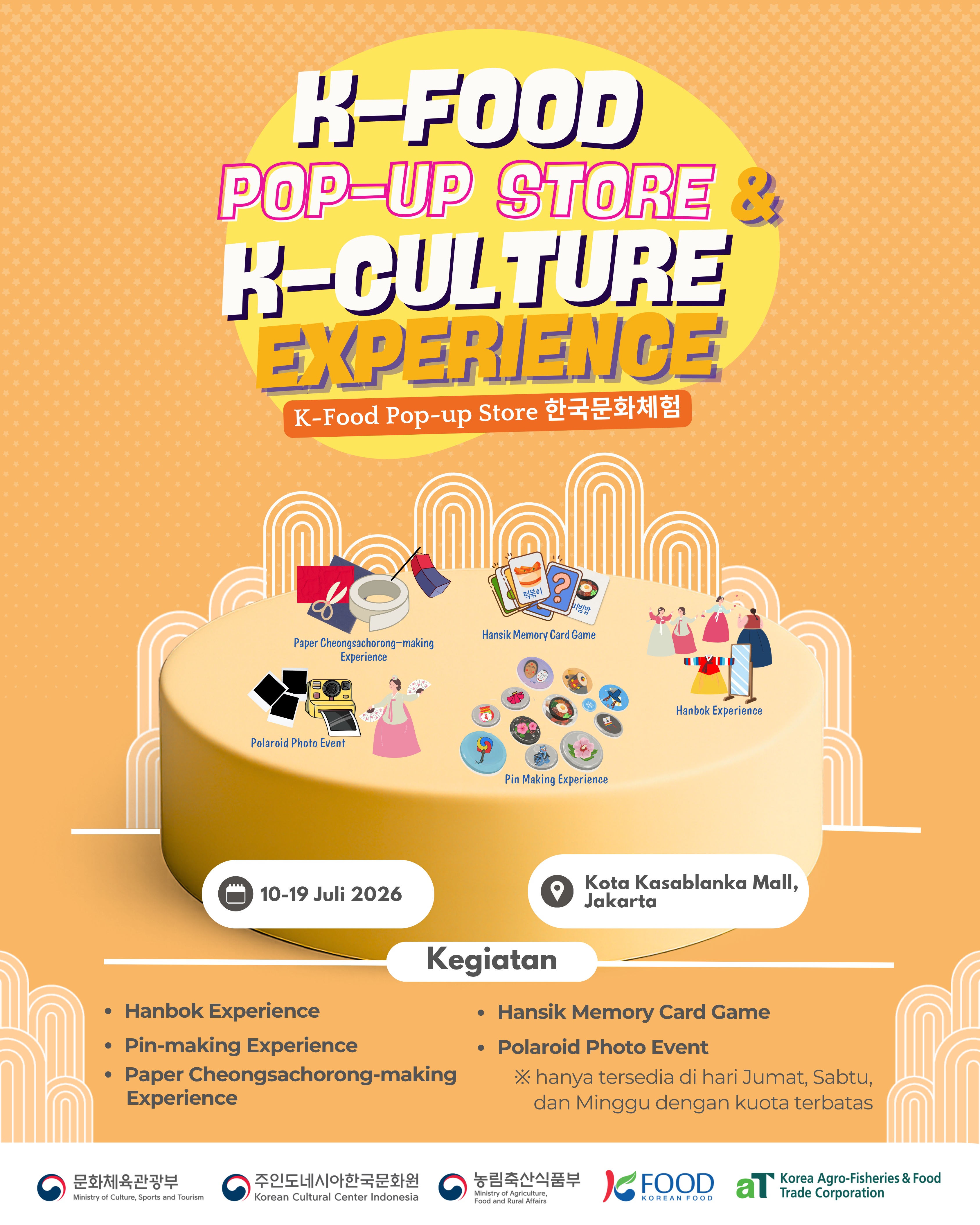 K-Food Pop-Up Store & K-Culture Experience