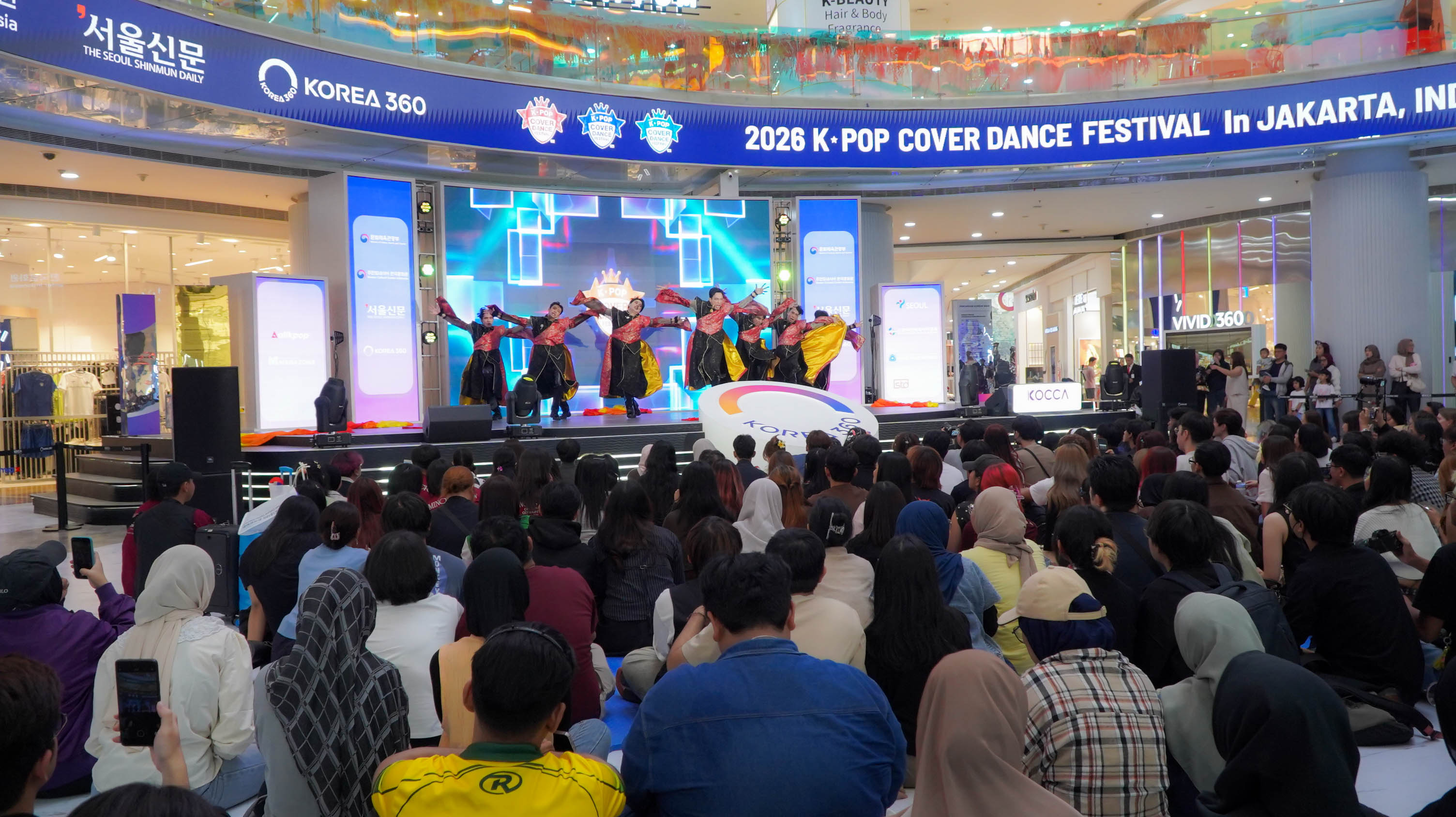 Penampilan tim EXNITE dari Denpasar, Bali pada KCDF 2026 in Indonesia