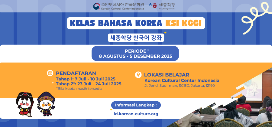 KELAS BAHASA KOREA KSI KCCI SESI 2 TAHUN 2025