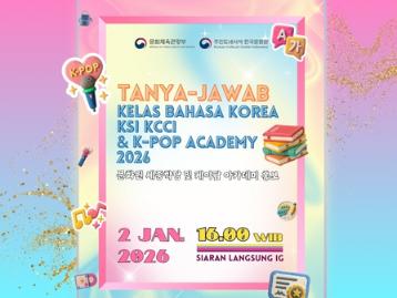KCCI Live 'Tanya-Jawab Kelas Bahasa Korea KSI KCCI & K-Pop Academy 2026'